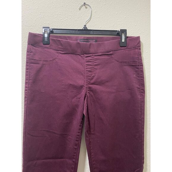No Boundaries Women's Skinny Jeans Size L (11-13) Wine Burgundy Stretch Pants - Picture 3 of 13
